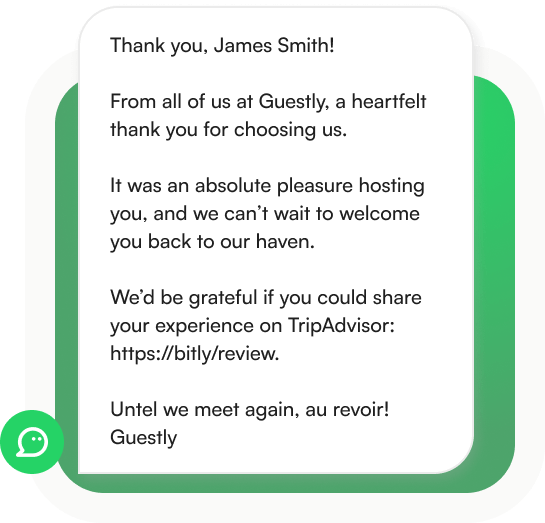 Guest reviews campaigns